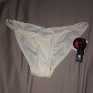 Small white bikini bottom